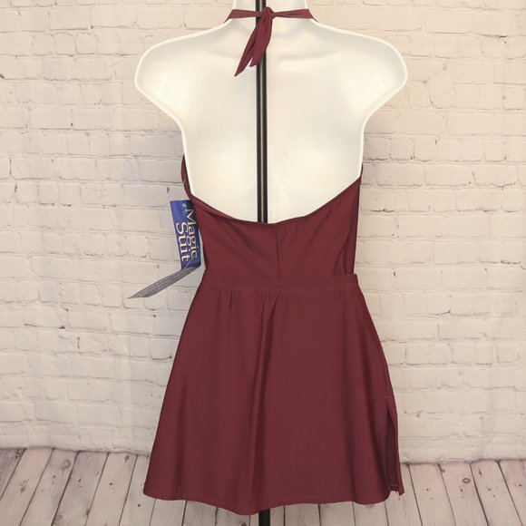 NWT Womens 10 Purple Miracle Suit and Matching Swim Skirt Size M - Picture 8 of 9